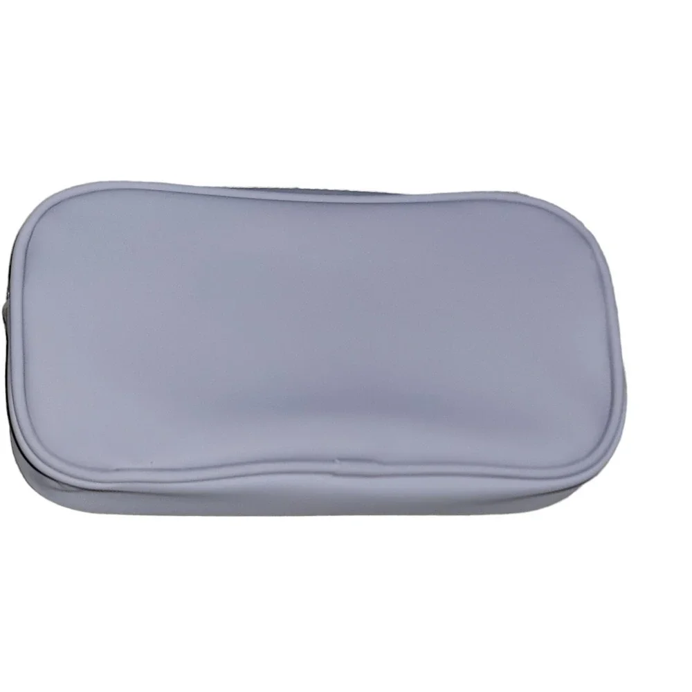 NWOT Sephora Clutch Bag Gray Make Up Brush holder fold‎ Faux Leather Travel